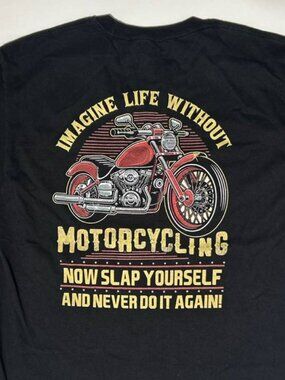 Hanes Motorcycle Biker Graphic T-Shirt Men’s 3XL